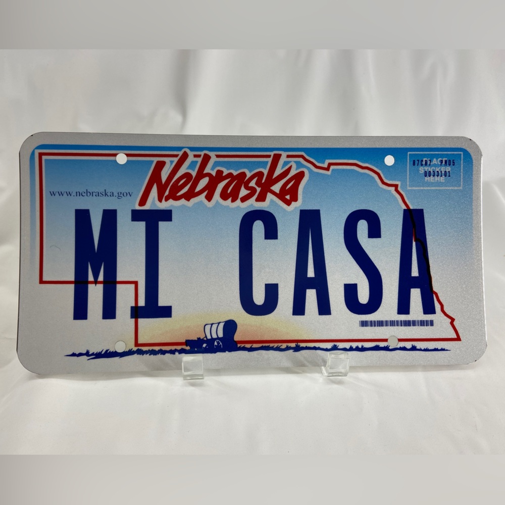 MI CASA Vintage Vanity License Plate Personalized Décor